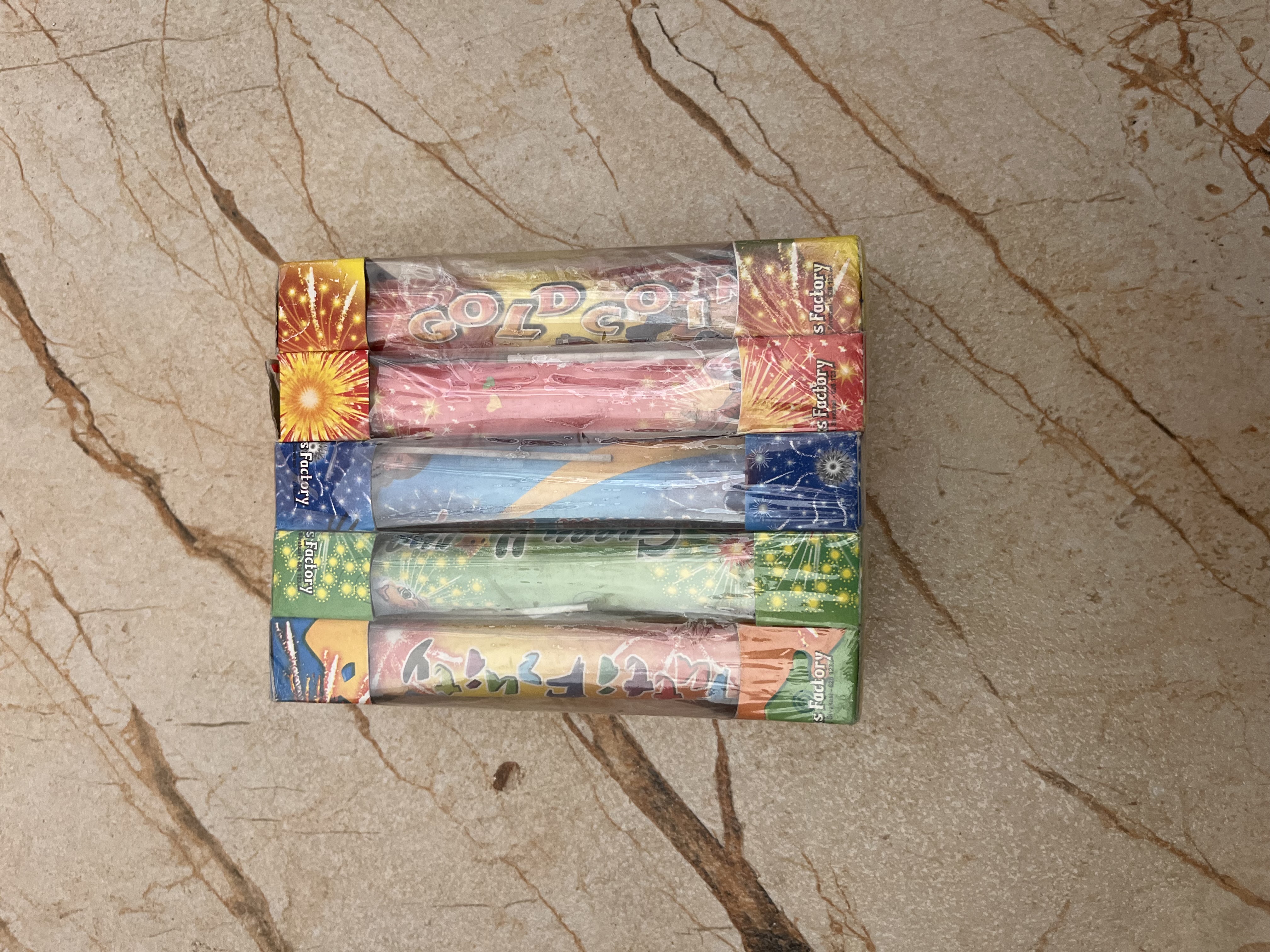 Kushboo - 5 Different Colour 0.85" Comet (10 Pcs)