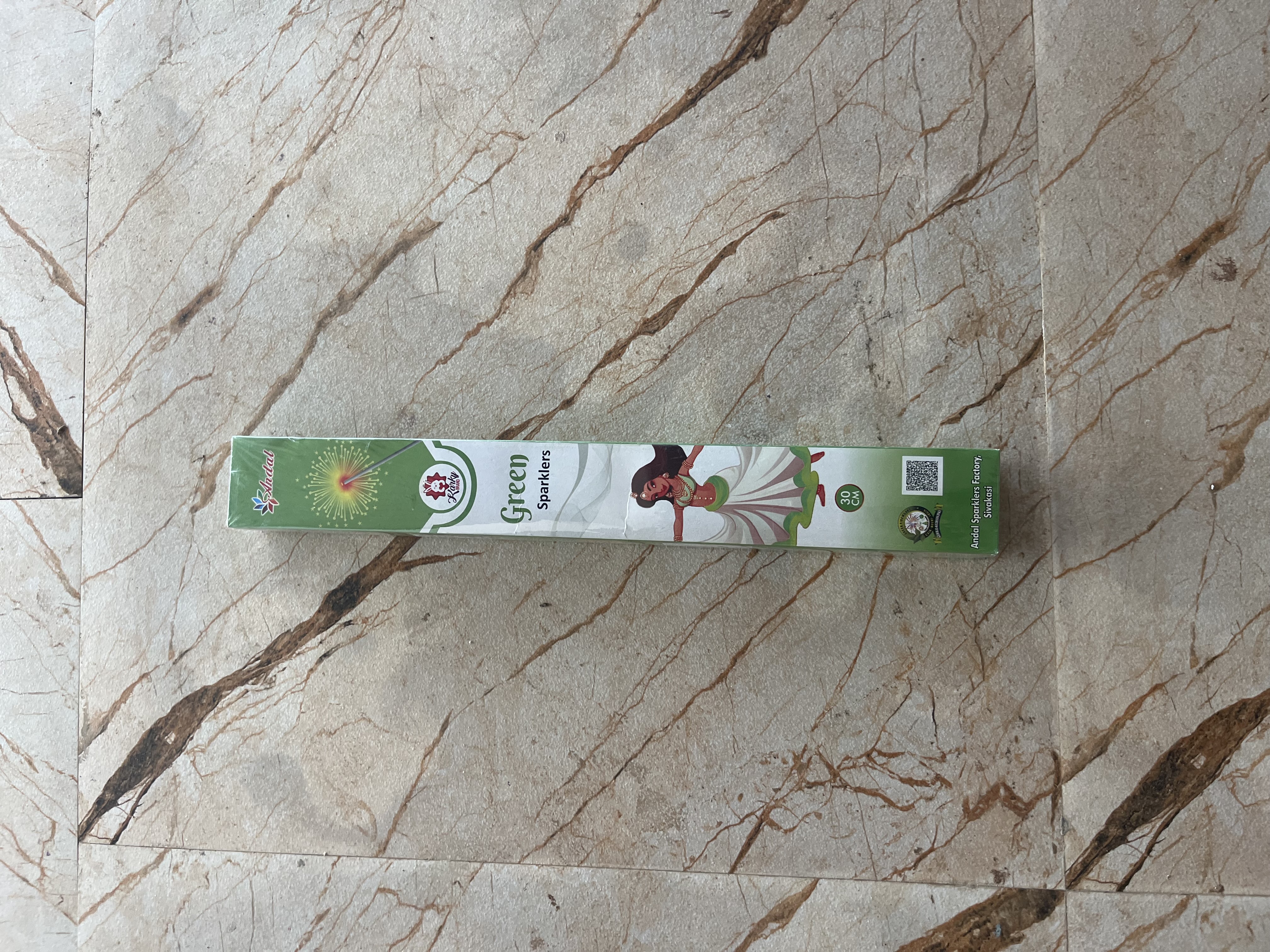 30 Cm Green Sparklers (5 Pcs)